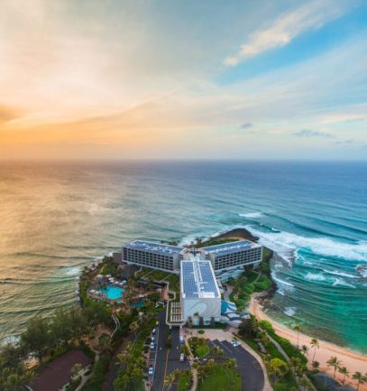 Aerial view of Turtle Bay