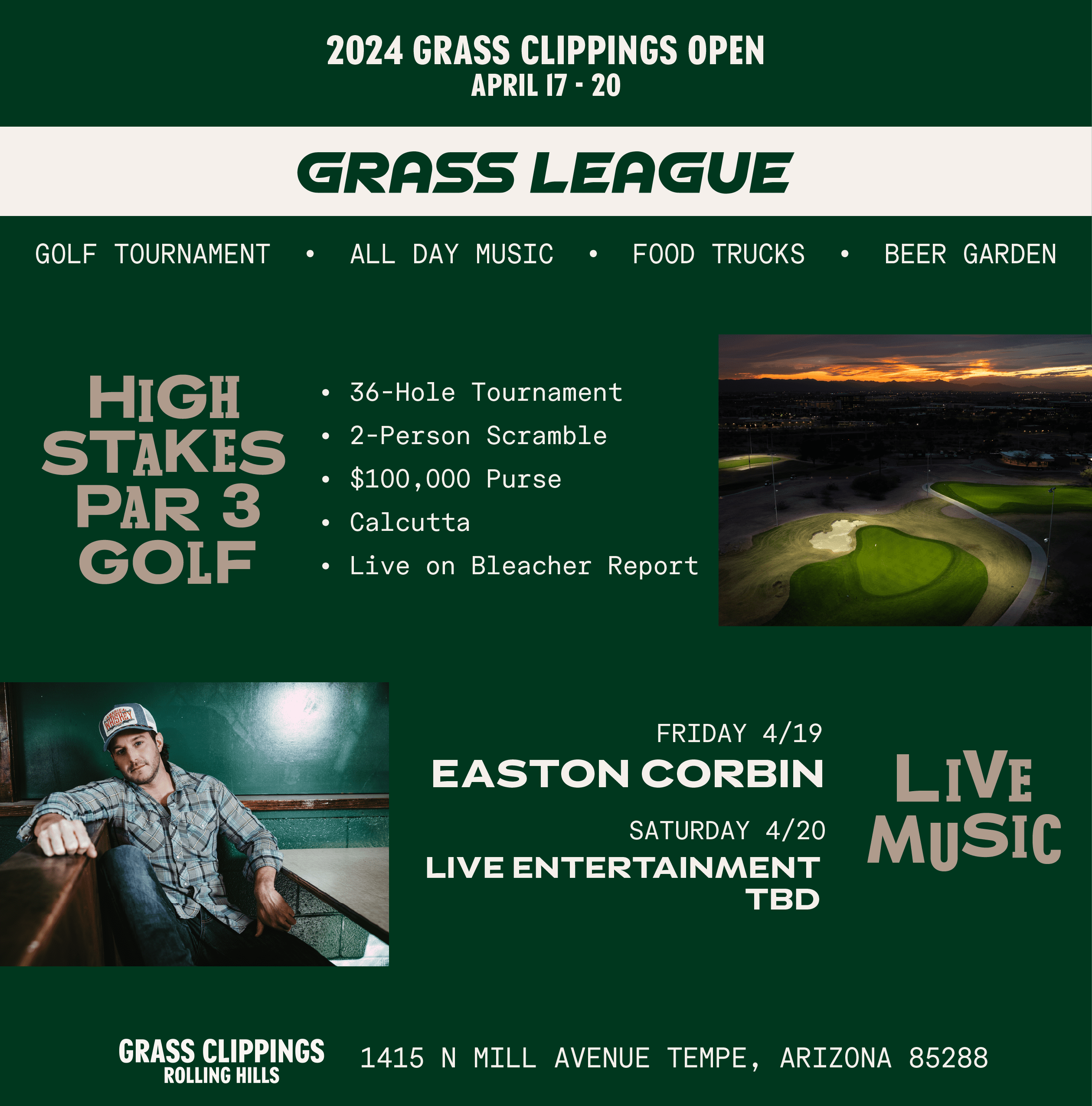 TICKETS NOW ON SALE FOR GRASS CLIPPINGS OPEN