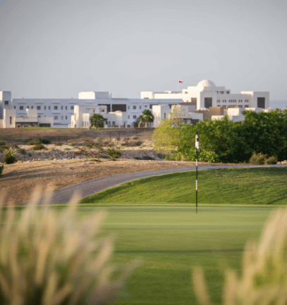 A view of the green at LA VIE Club in oman